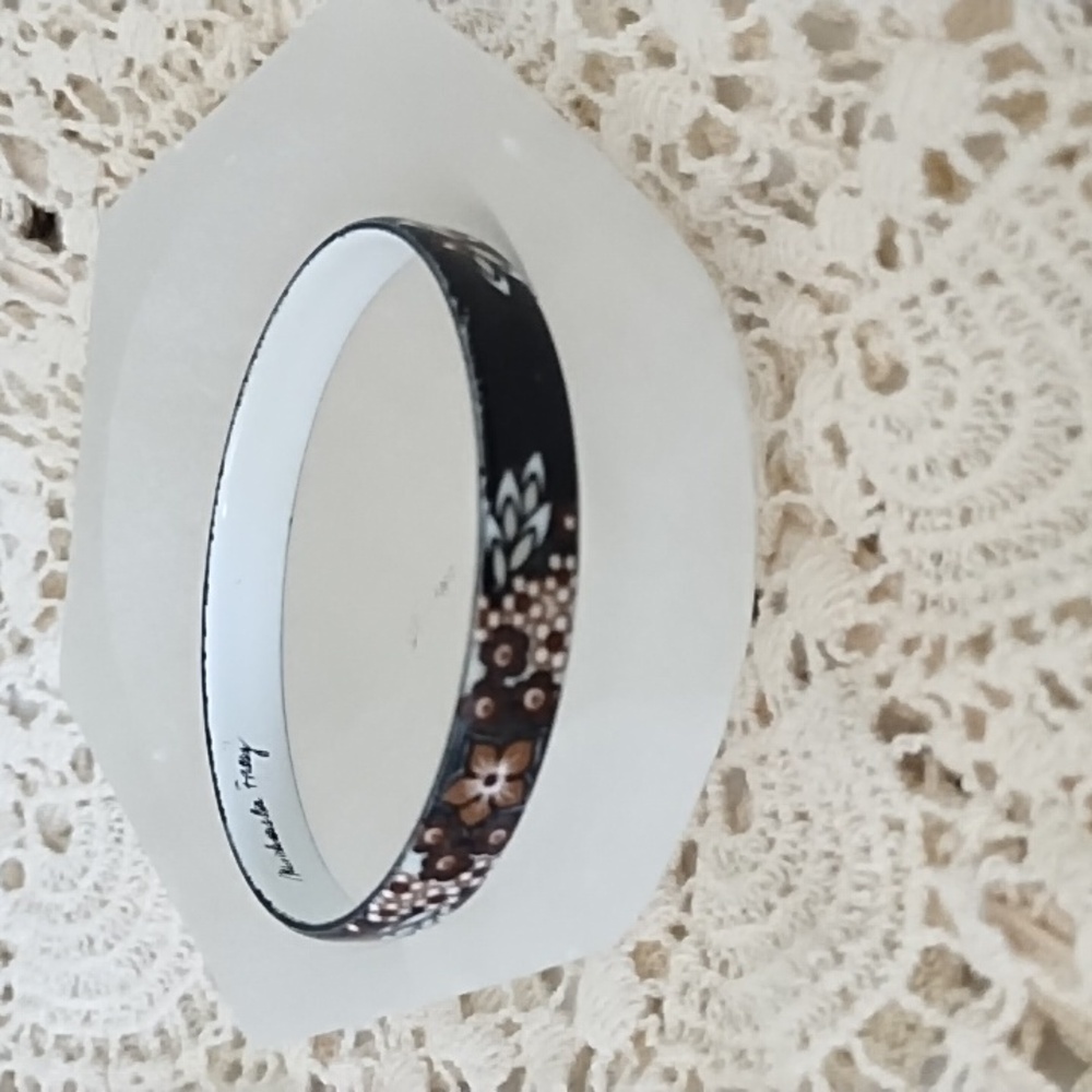 Vintage Micheala Frey enamel bracelet